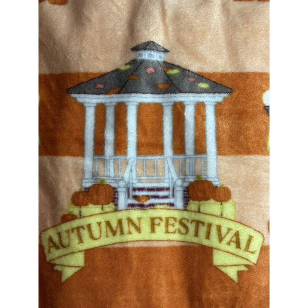 Gilmore Girls Stars Hollow Autumn Festival Plush Throw Blanket New